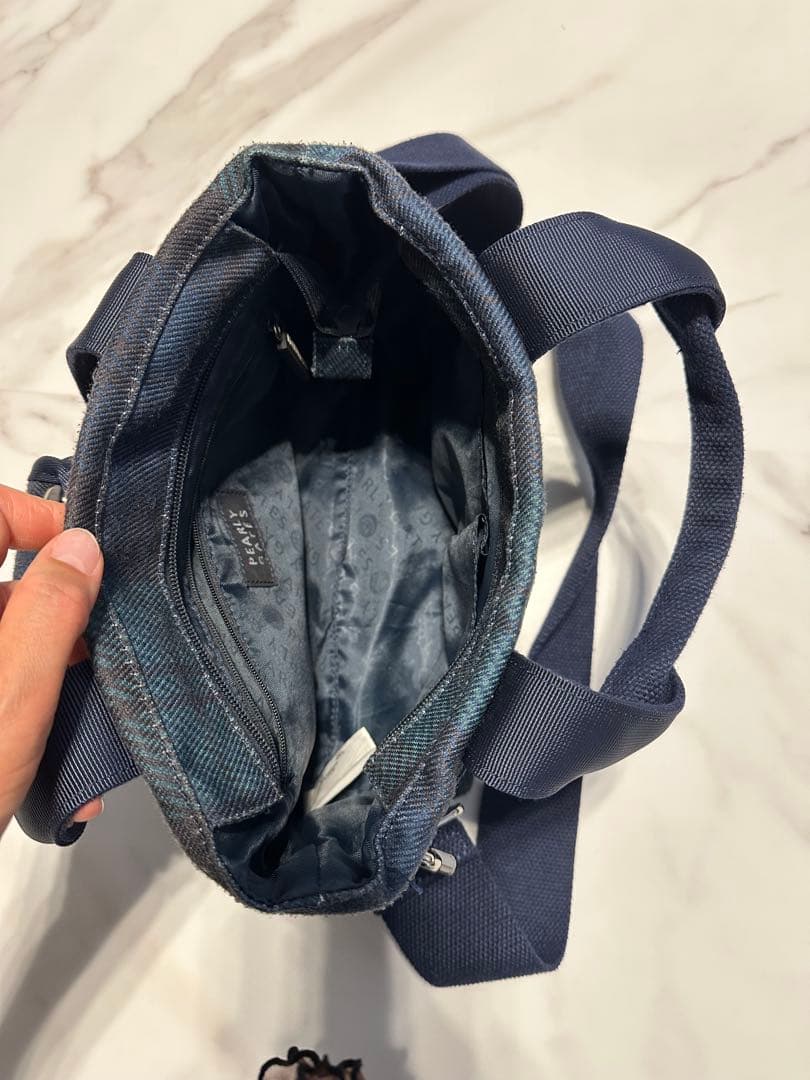 PEARLYGATES ゴルフチェック柄ショルダーカートバッグ