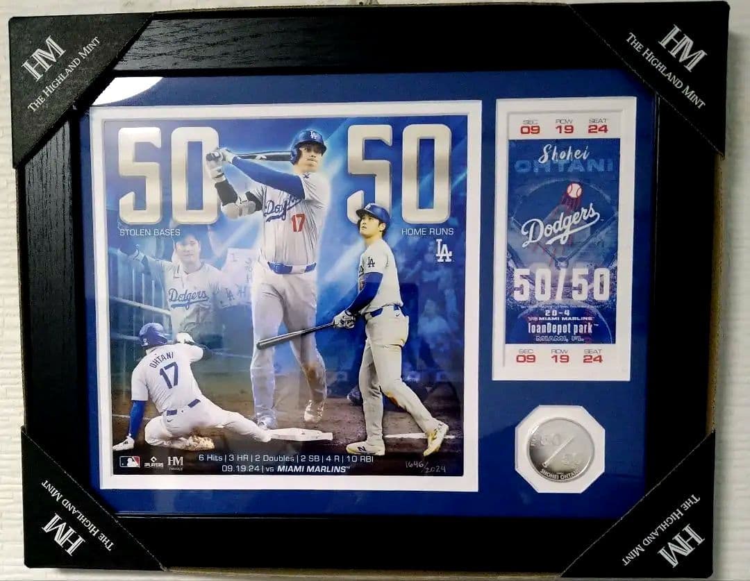 大谷翔平 50-50達成記念 MLB公式 日本未発売 世界限定2024個