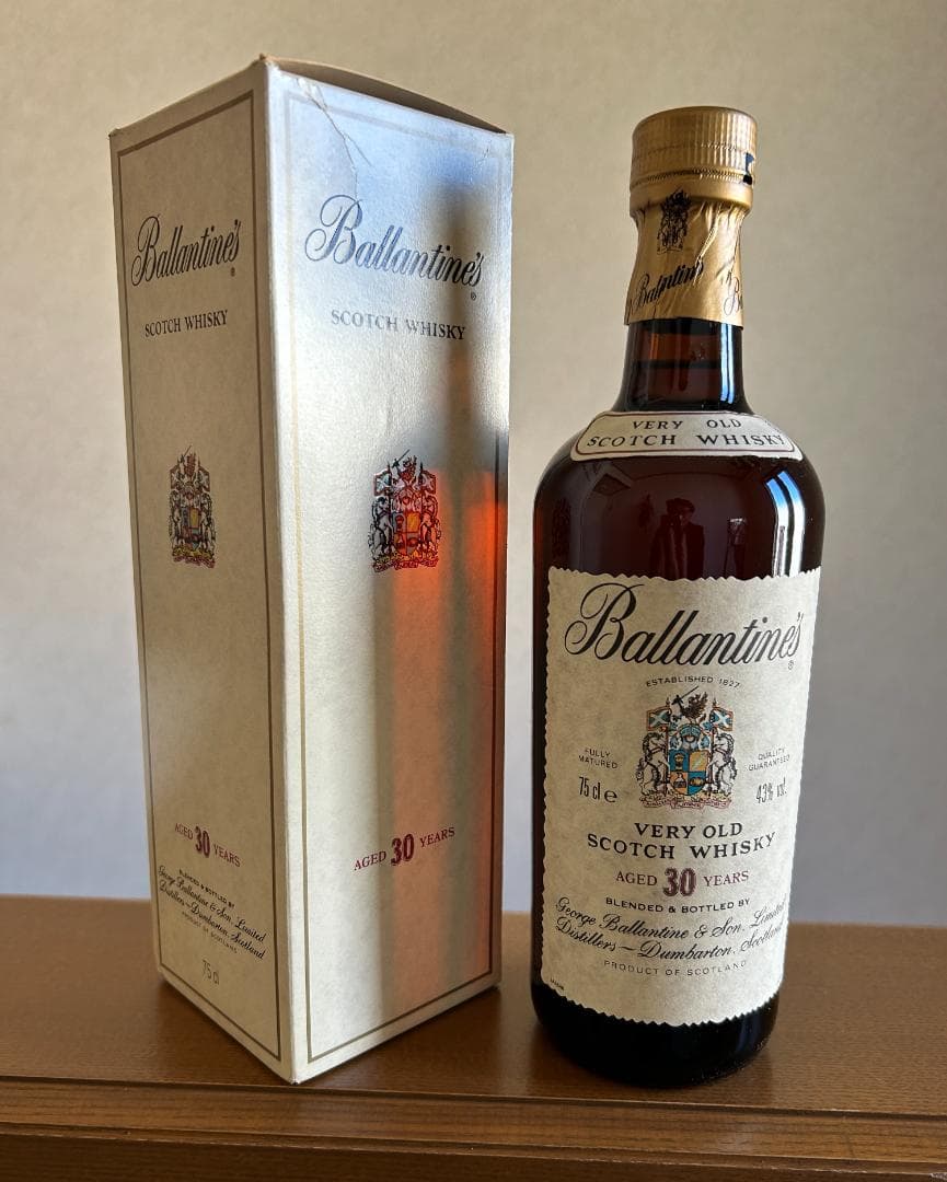 【古酒・未開栓】バランタイン30年 旧ボトル 43度 700ml