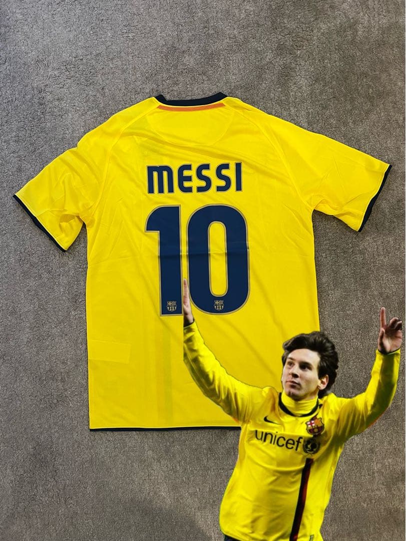 【超希少】 NIKE リオネルメッシ　10番　08/09 アウェイユニフォーム