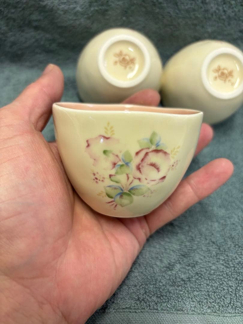 【イマン】　ほのか　和陶器　小鉢　3個