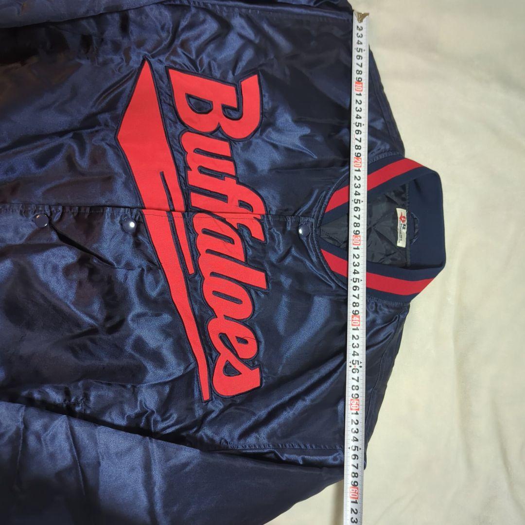 ！！mantle様！近鉄バファローズ フルスナップ ナイロン スタジャン 紺 赤