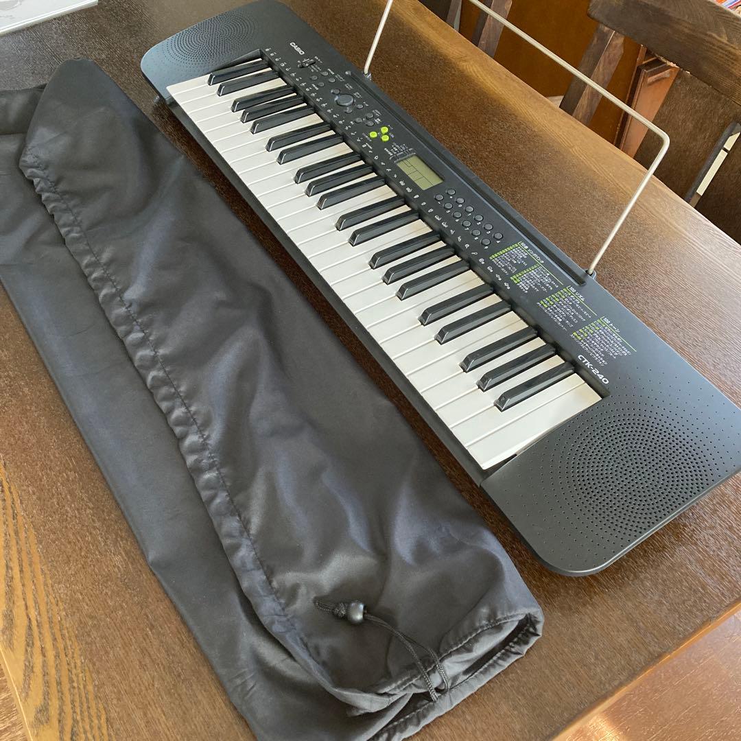 CASIO CTK-240 電子キーボード 49鍵盤　ブラック