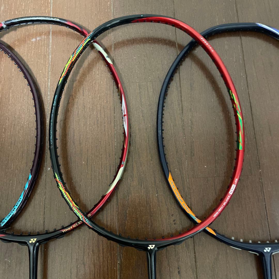 YONEX バドミントンラケット ジャンク4本セット