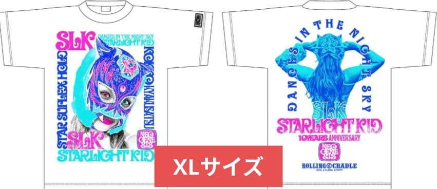 スターライトキッド　デビュー10周年記念　Tシャツ　XLサイズ　スターダム