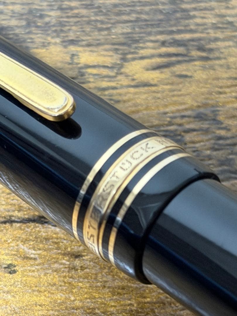 筆記確認&洗浄済　1970年代　モンブラン　149 万年筆　中白　インク窓　中字