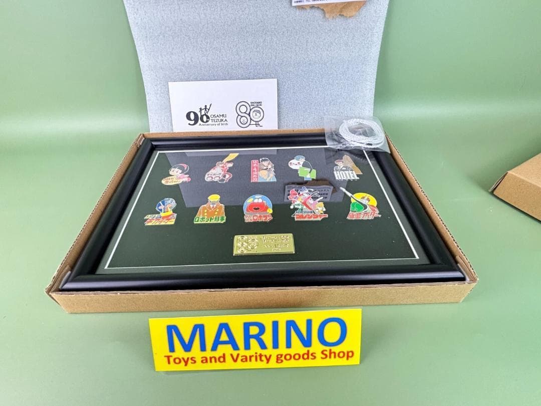 石ノ森章太郎生誕80周年 額縁ピンバッジセット 手塚治虫生誕90周年コレクション