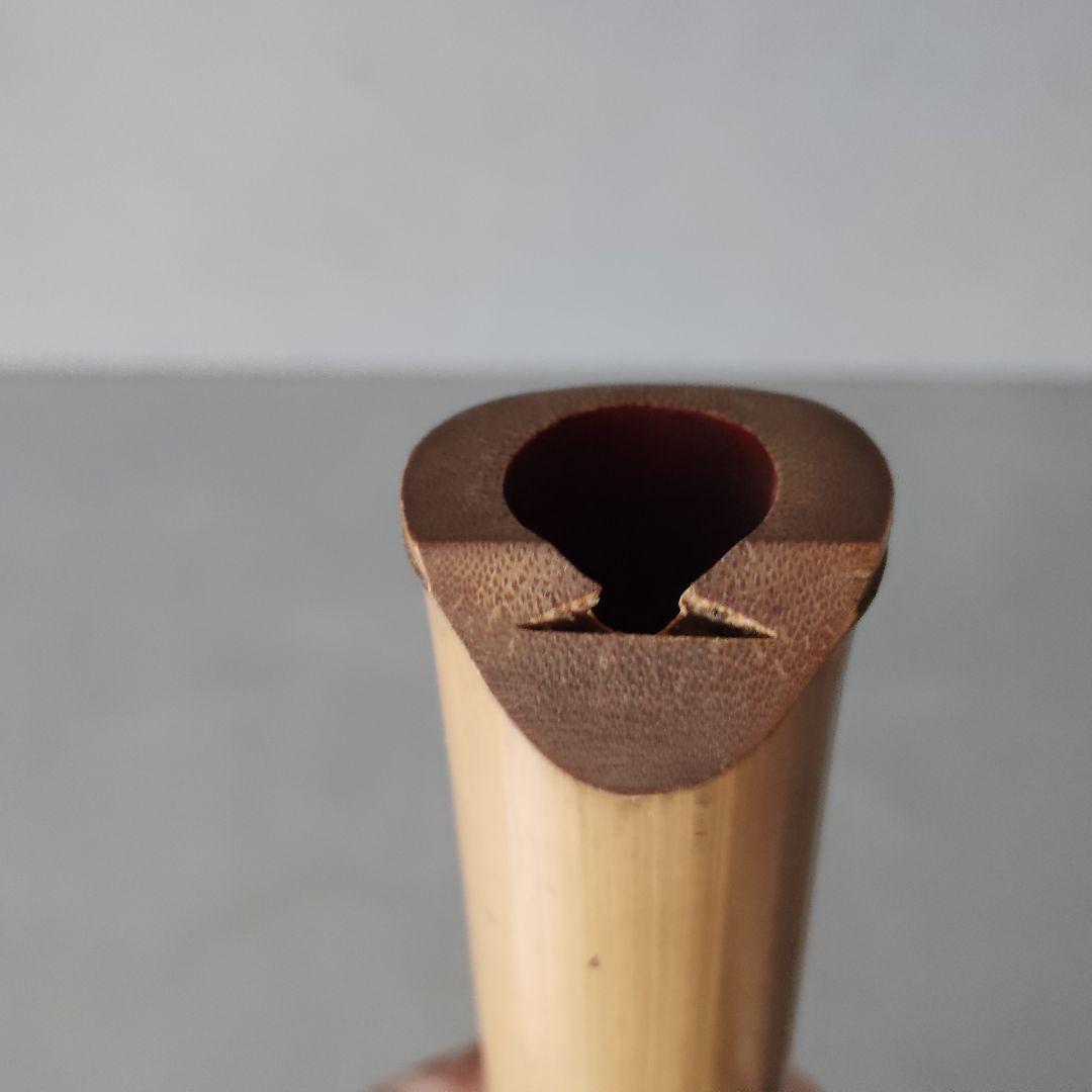 無銘　尺八　竹製中継無　一尺六寸官　48.5cm