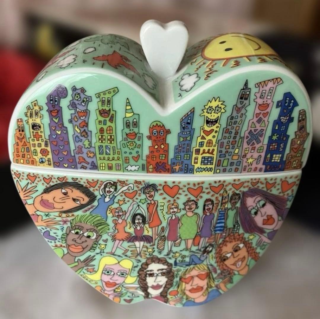 ジェームスリジィRizzoli ハート型陶器ボックス