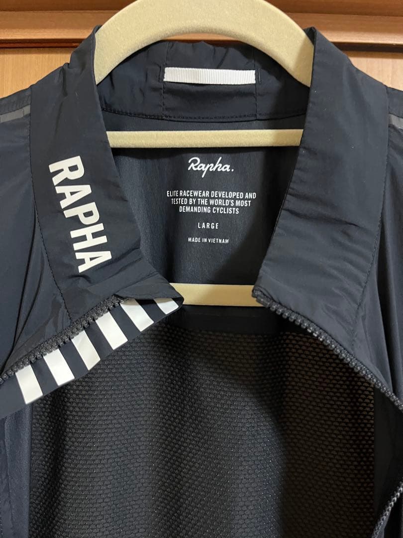 (美品)Raphaラファ プロチーム ライトウェイト ジレ黒L