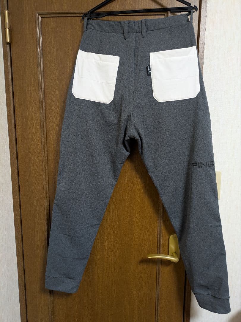 PING 防寒ゴルフパンツ LL ホワイト/グレー