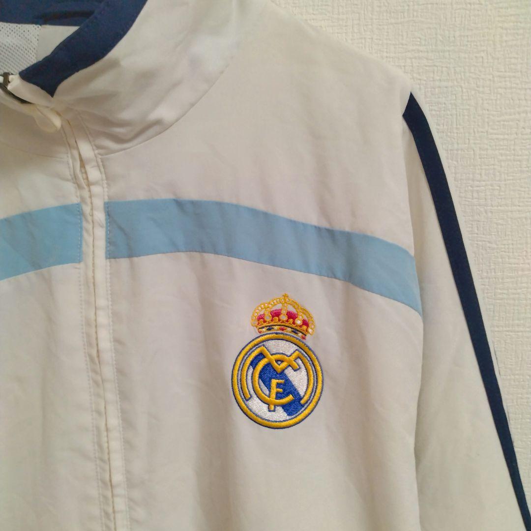 adidas　レアル・マドリードFC　00s　刺繍ロゴ　ウインドブレーカー　上下