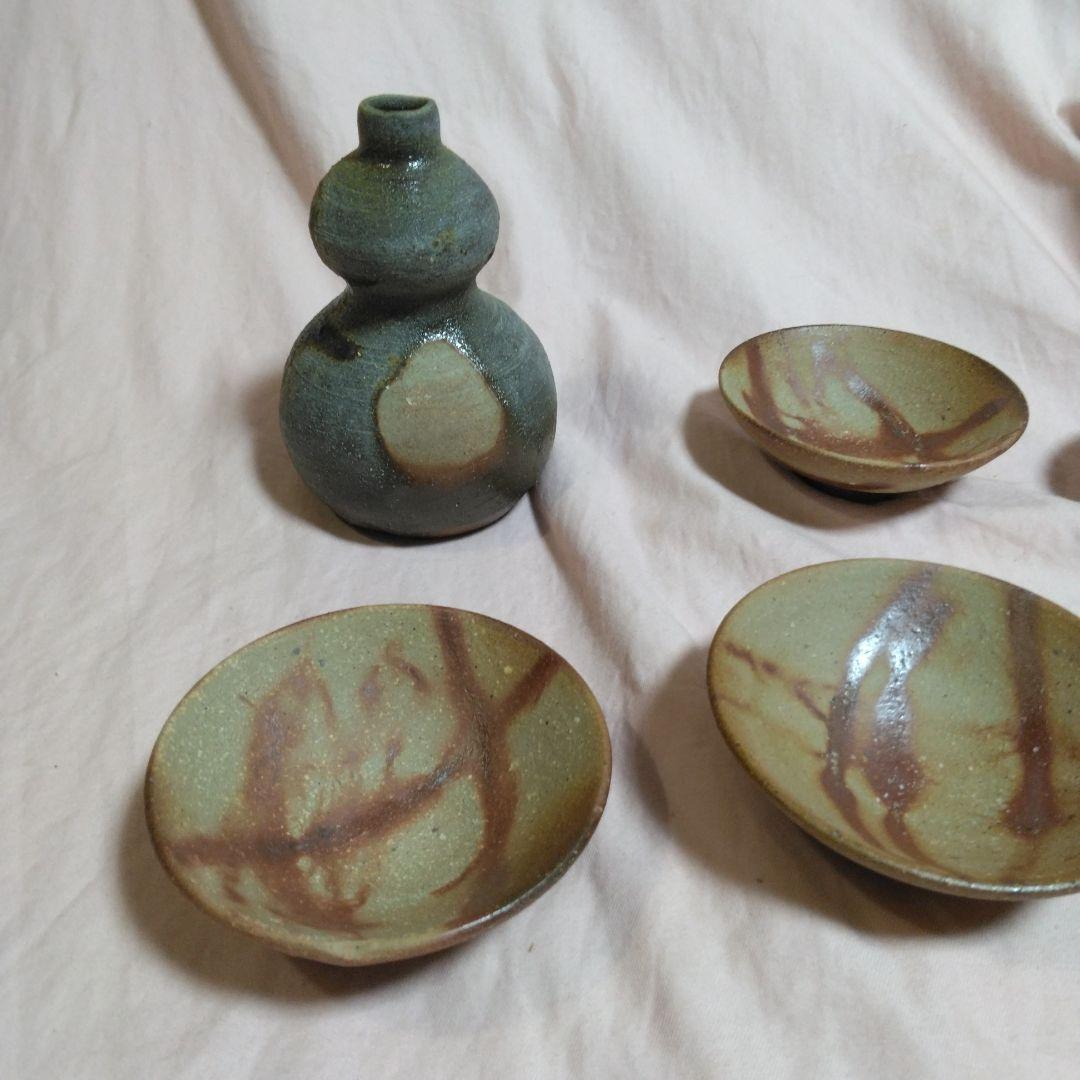 備前焼　末石泰節作　酒器セット