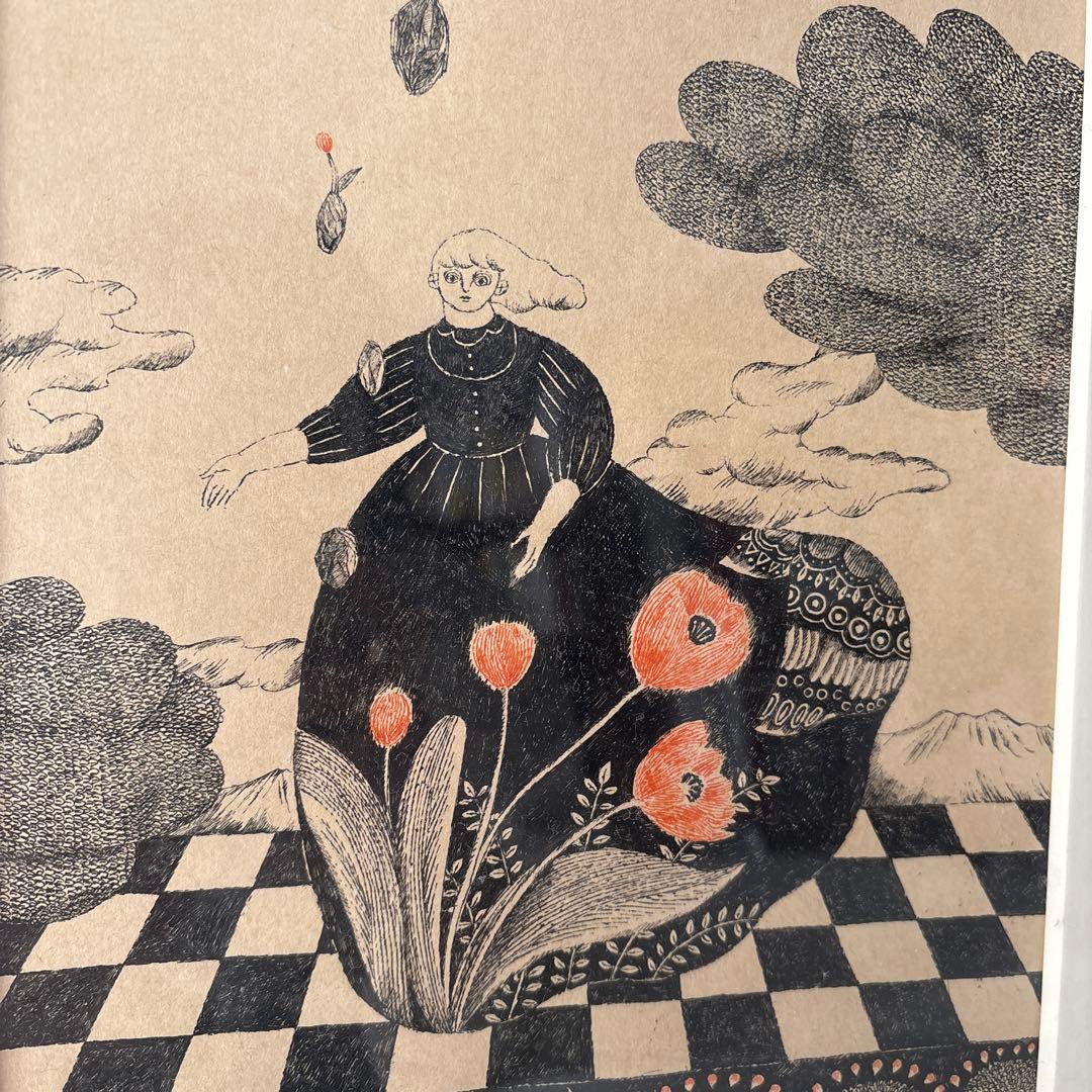 杉本さなえ原画（フレーム付き）