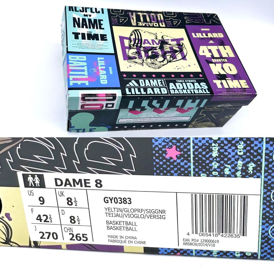 未使用✨アディダス Dame 8 Dame Time バスケシューズ 27cm