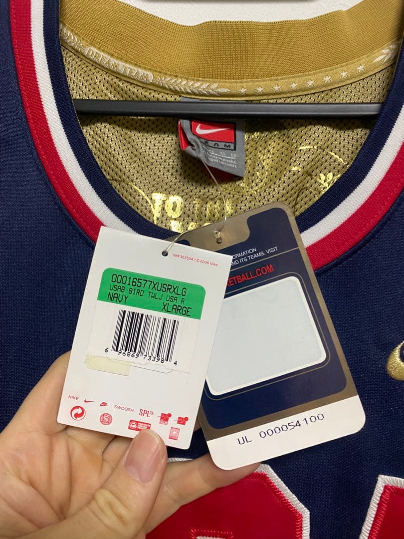 NBA 初代ドリームチーム　ラリー・バード　ジャージ 新品未使用タグ付 XL