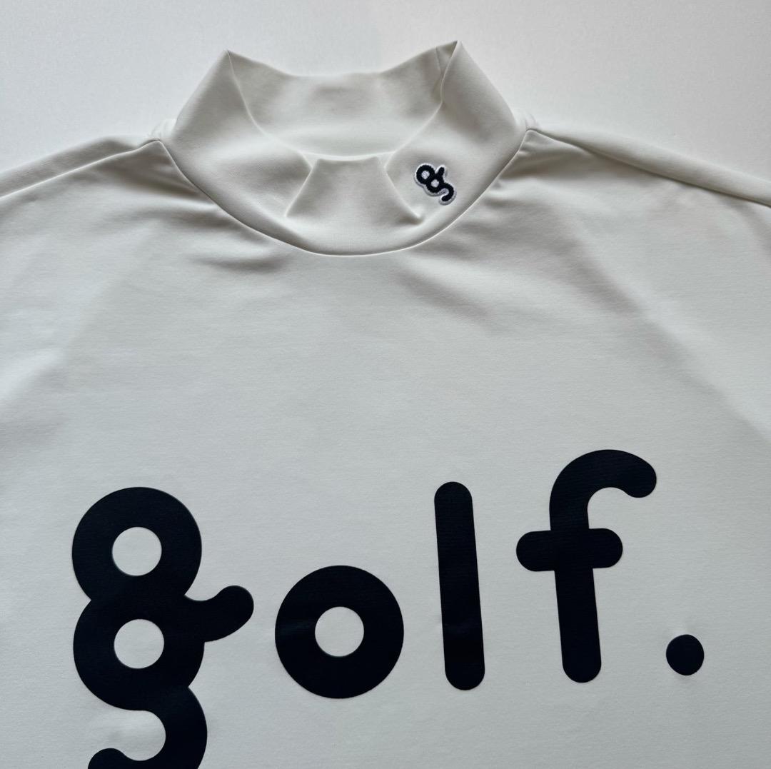 サイズXL　［ 8G SHOOT ］モックネック半袖 ホワイト