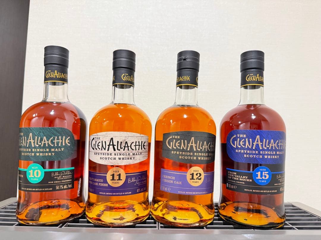 グレンアラヒー4本セット　15年　12年　10年バッチ9 ワインカスク　15年