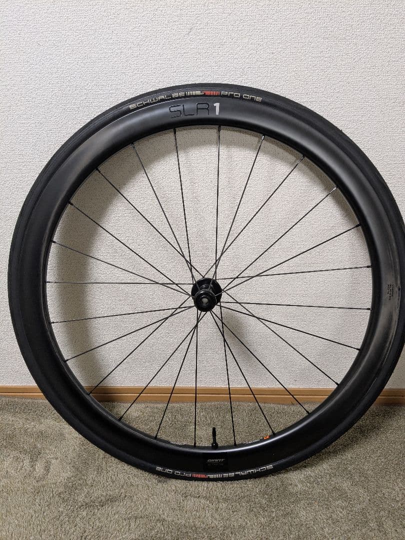 ジャイアント　SLR1 42 DISC フックレス　カーボンホイールセット中古