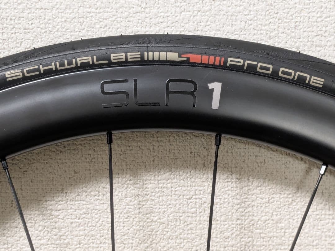 ジャイアント　SLR1 42 DISC フックレス　カーボンホイールセット中古