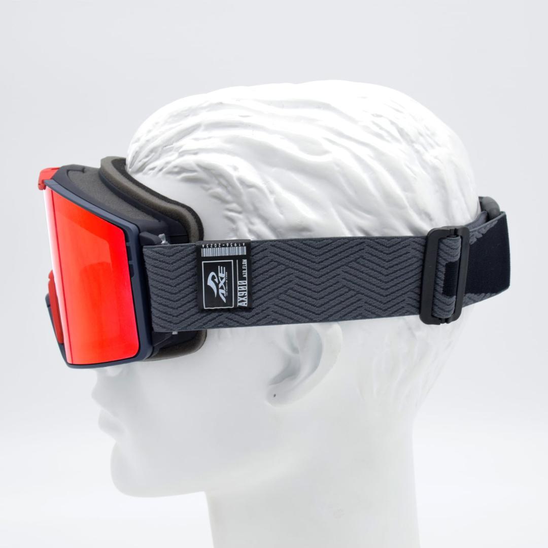 新品 AXE アックス ゴーグル 跳ね上げ メガネ対応 AX900-WCM GY