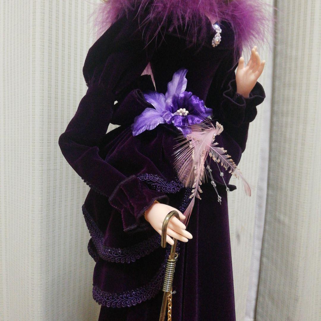 海外コレクター向き７３センチ昭和レトロ人形飾透明樹脂ケース付き当時物保管品