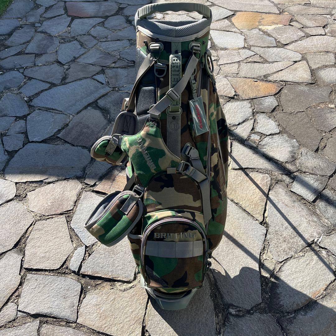 BRIEFING 迷彩キャディバッグCR-4 9.5型　ウッドランドカモ