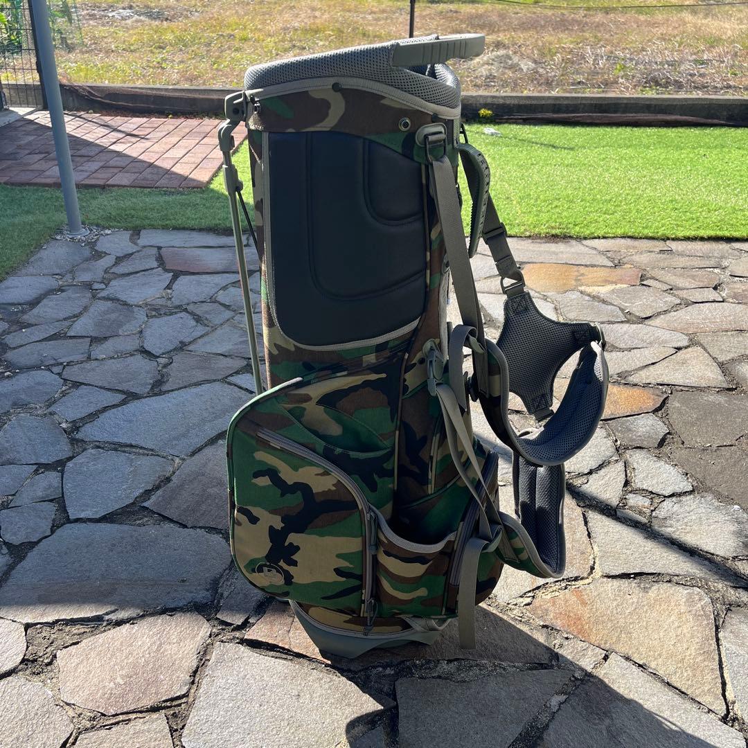 BRIEFING 迷彩キャディバッグCR-4 9.5型　ウッドランドカモ