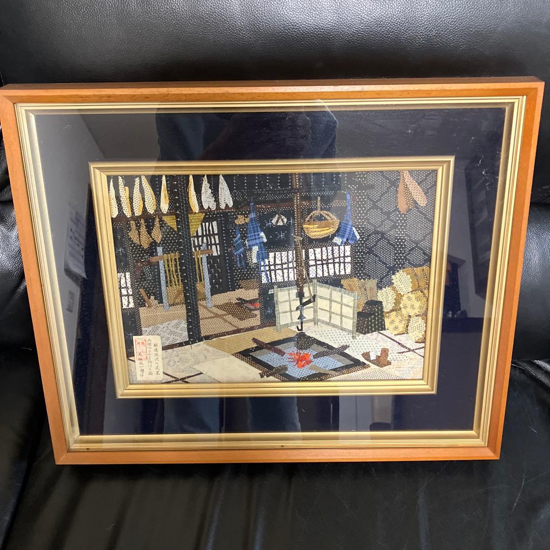 越後塩沢の武者絵 はり絵