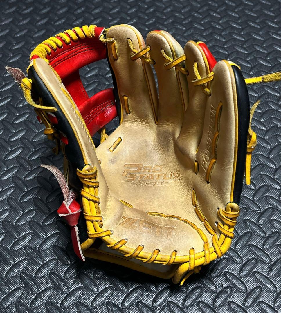 ZETT オーダー プロステイタス 軟式 内野手用 グローブ 今宮健太
