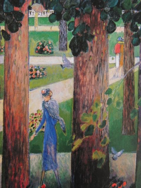 カシニョール(Cassigneul)、散歩道、希少な画集より、新品高級額・額装付