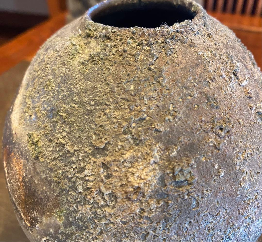 古美術　薪窯常滑焼　一輪挿し・花器　 4点セット ヴィンテージ　レア