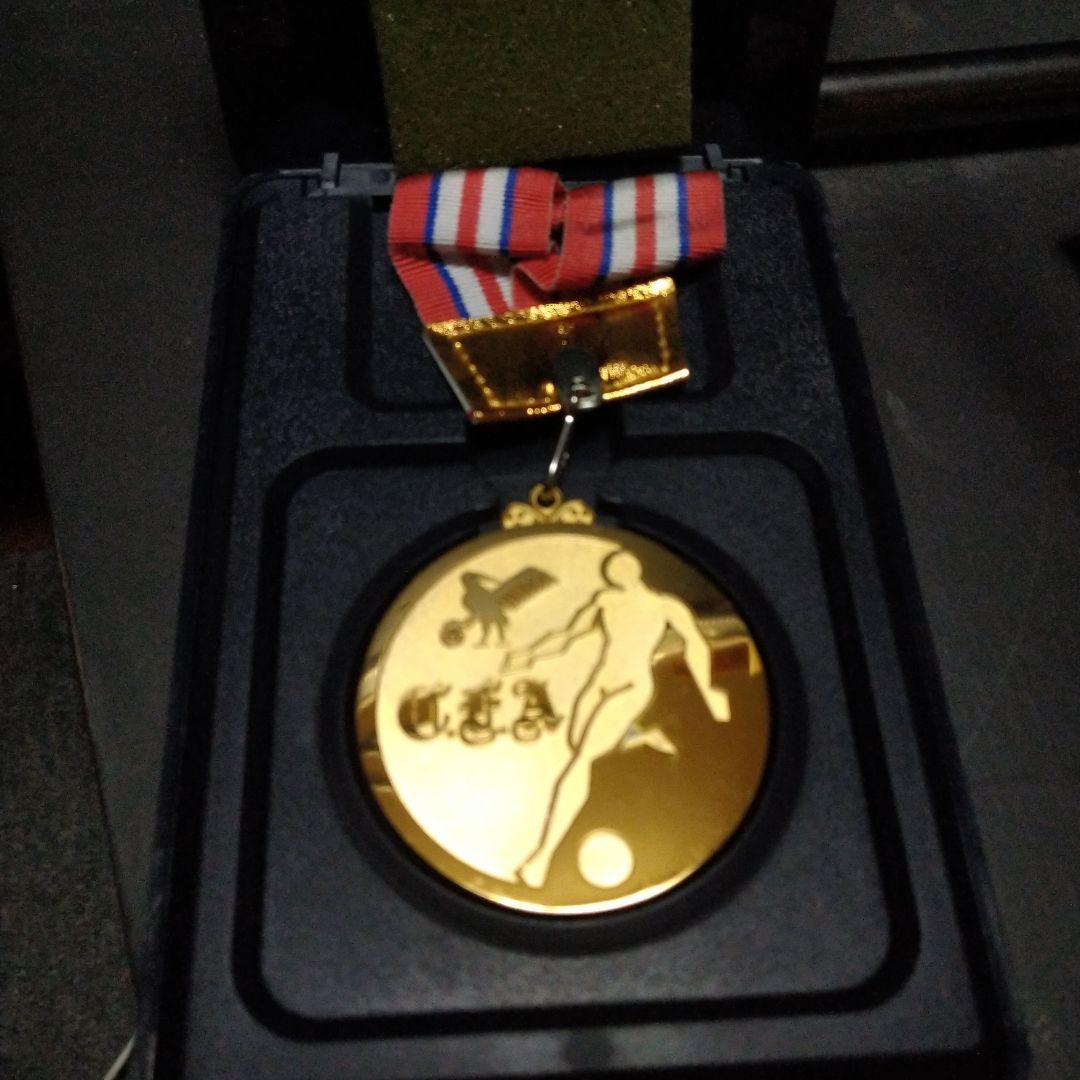 飾って自慢！メダルセット！サッカー大会　金メダル