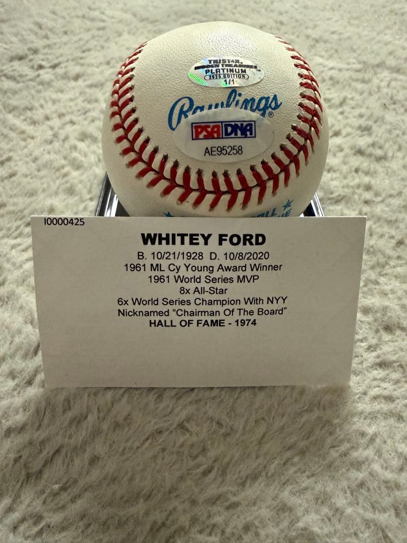 ホワイティフォード　直筆サイン入りボール 1or1