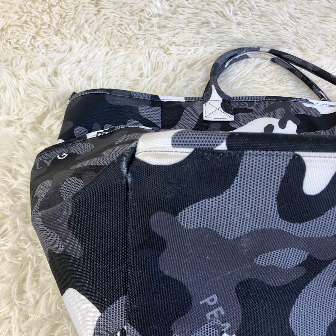 希少 完全完売品 パーリーゲイツ ブラックカモ　ロッカーバッグ 迷彩 大容量