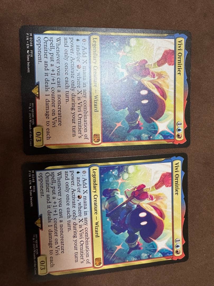 迷える黒魔道士、ビビ　英語版　2枚