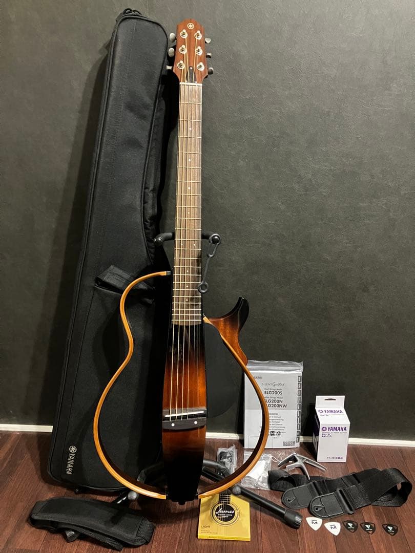 【美品】YAMAHA SLG200S TBS サイレントギター