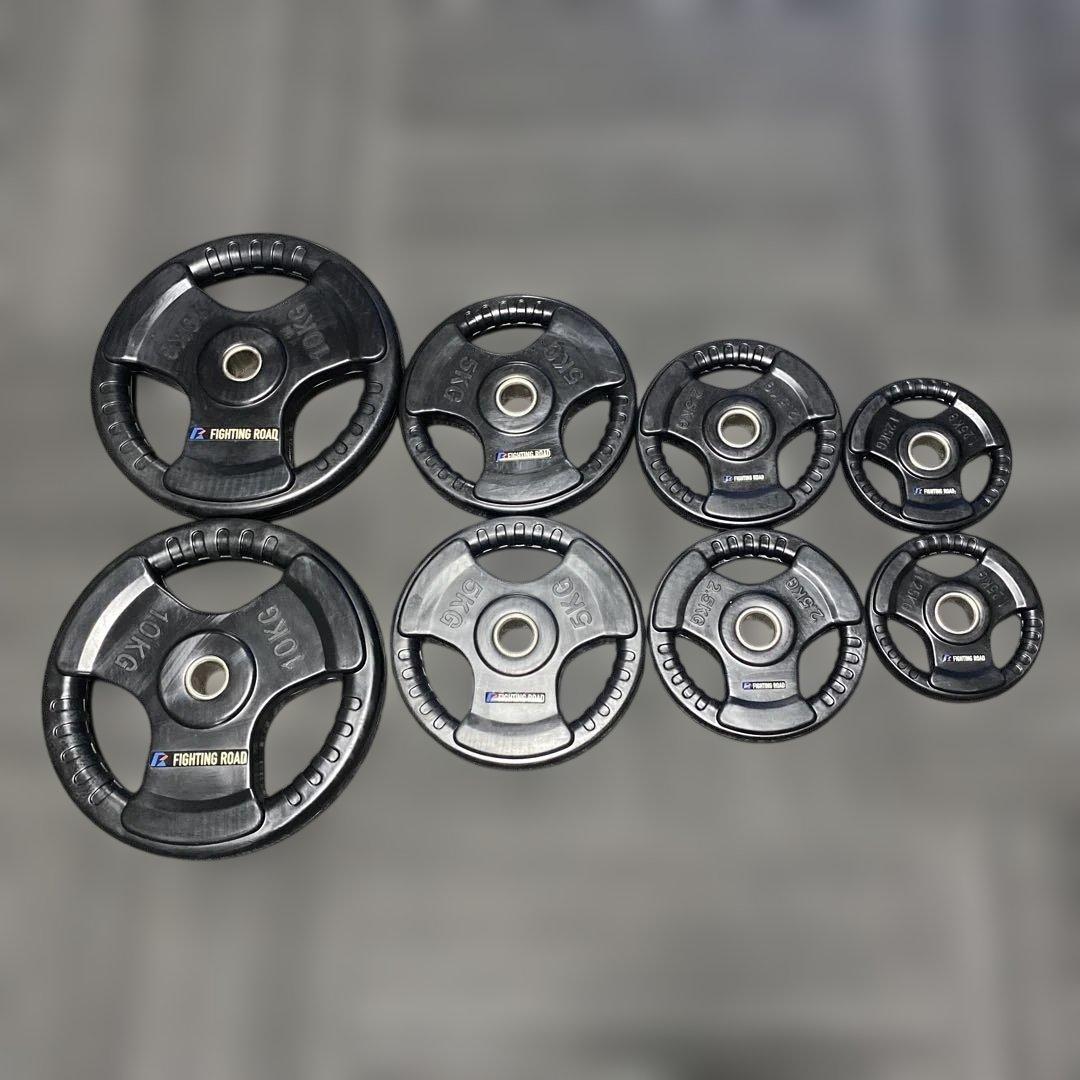 バーベルプレートセット10/5/2.5/1.25kg。ファイティングロード