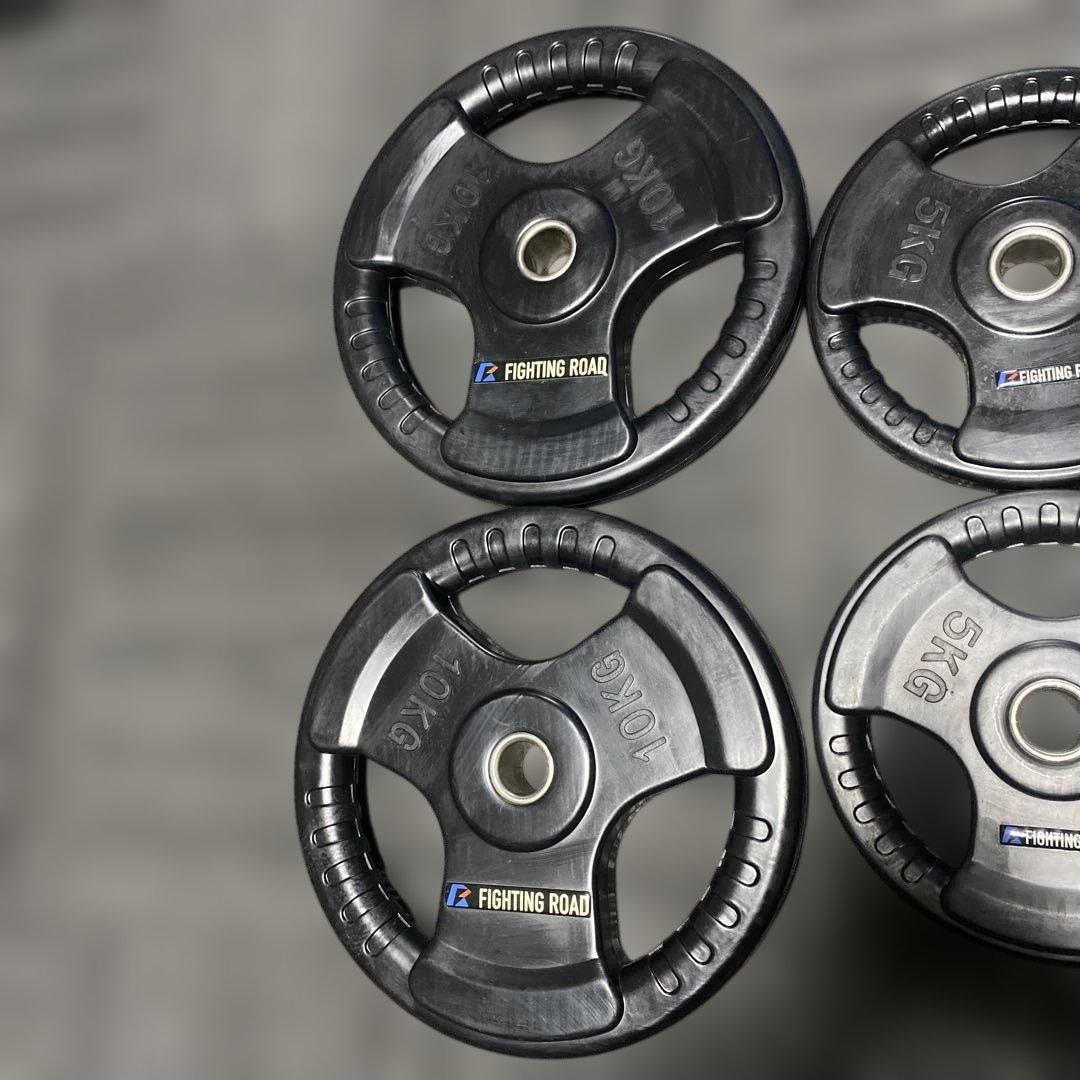 バーベルプレートセット10/5/2.5/1.25kg。ファイティングロード