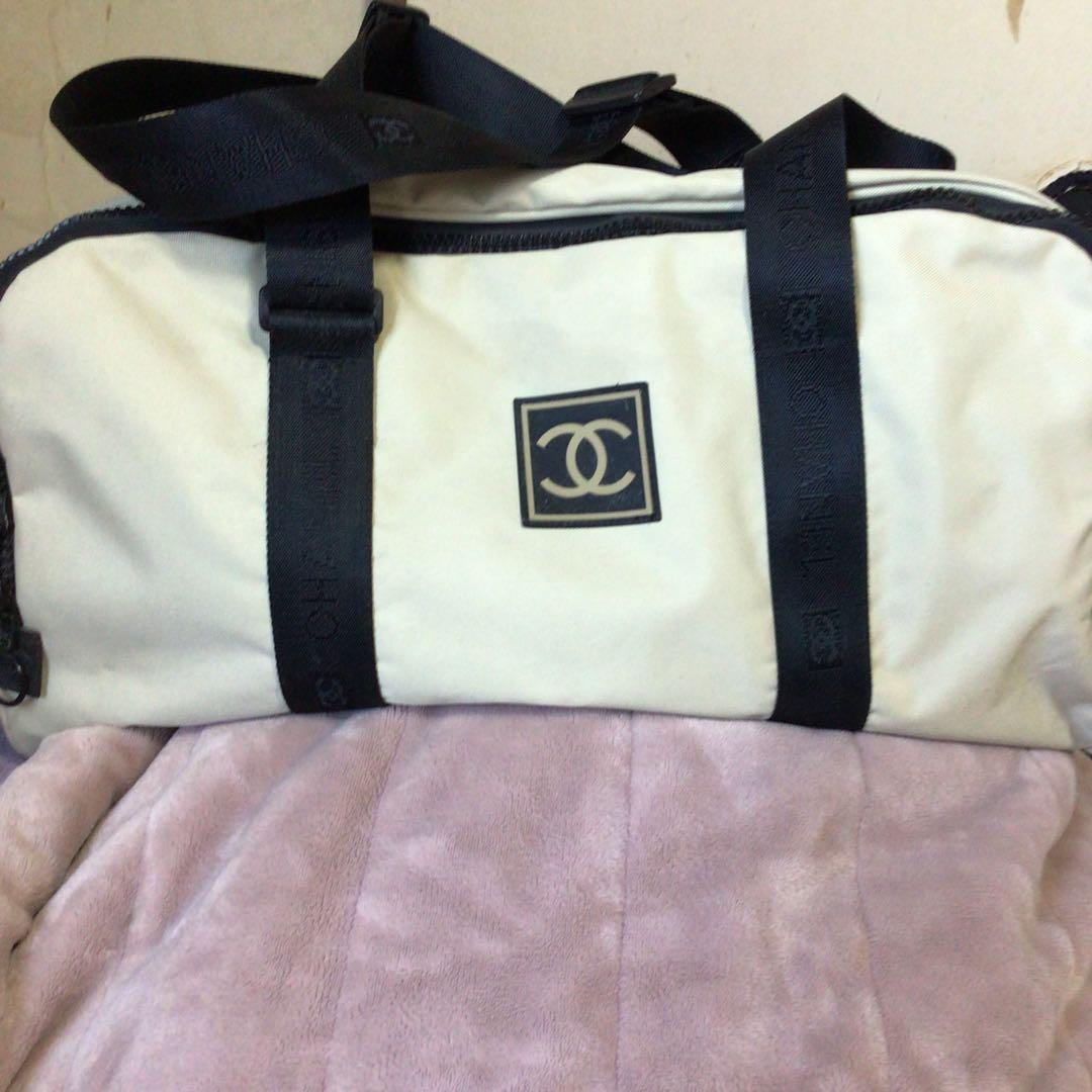 ノベルティ　☆CHANEL スポーツ ライン ダブルファスナーボストンバッグ☆