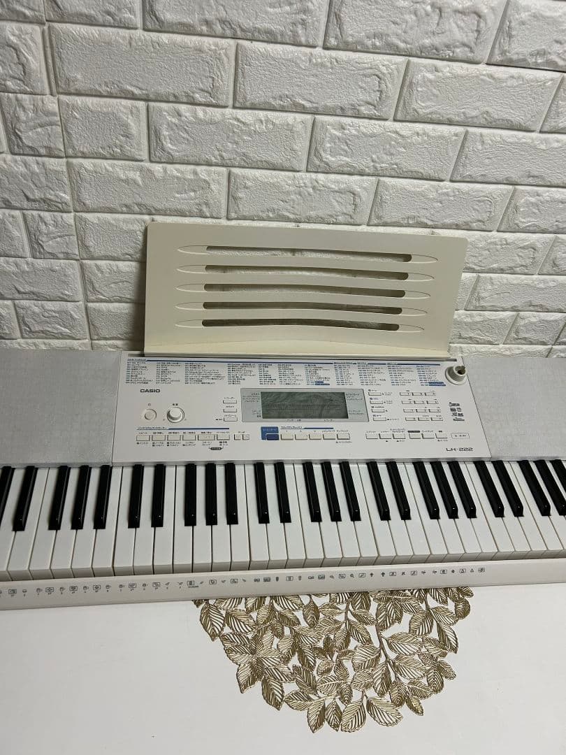 CASIO カシオ 光ナビゲーションキーボード LK-222 200曲　ピアノ