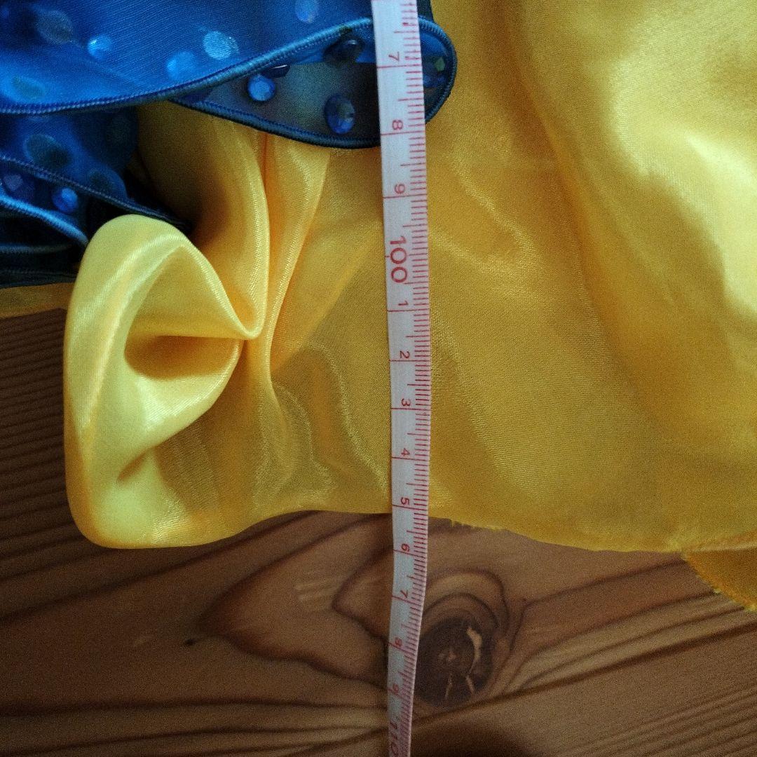 ひさや製 社交ダンス スタンダードドレス 黄・青 中古 競技 デモ