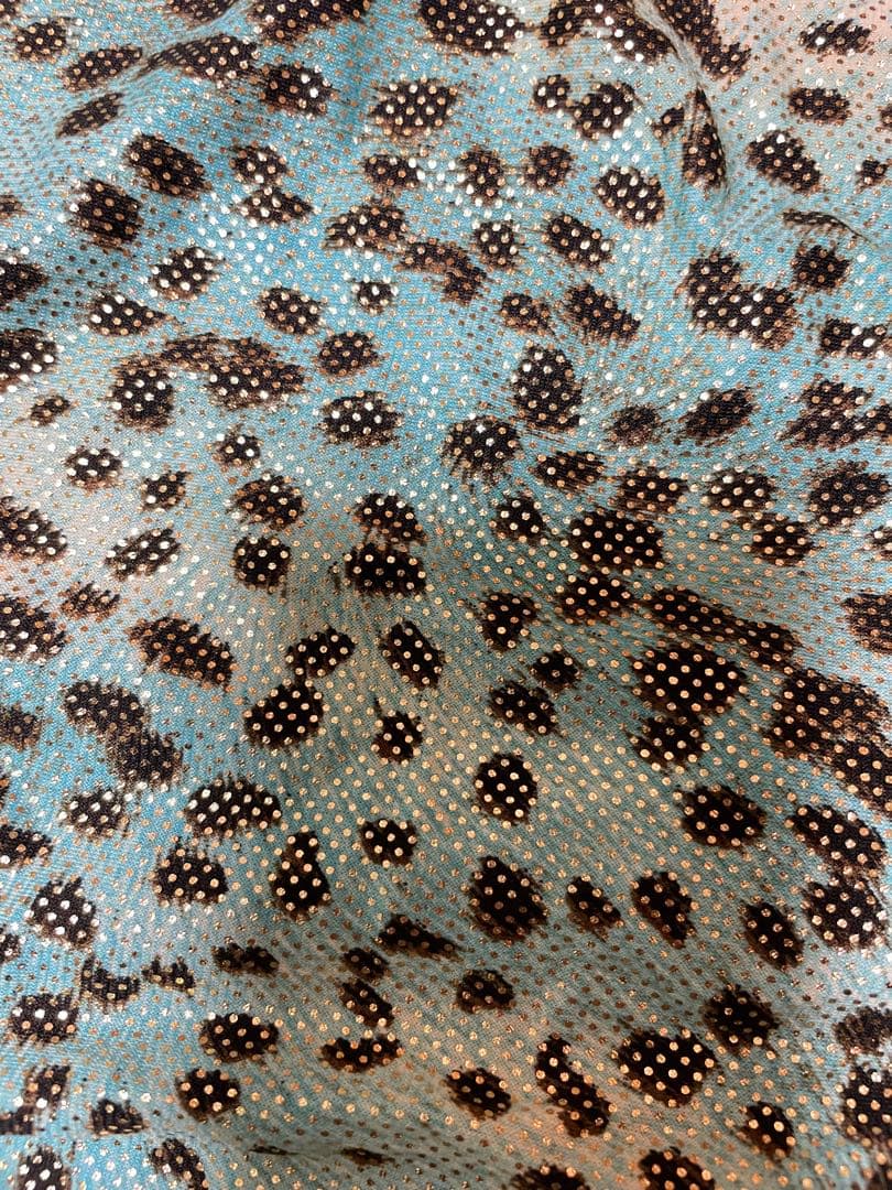 （未使用）Sekine ラテンダンス　社交ダンス　ドレス　チョーカー付き ブルー