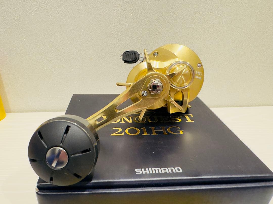 SHIMANO OCEA CONQUEST 201HG船用PE1.5号ライン付き