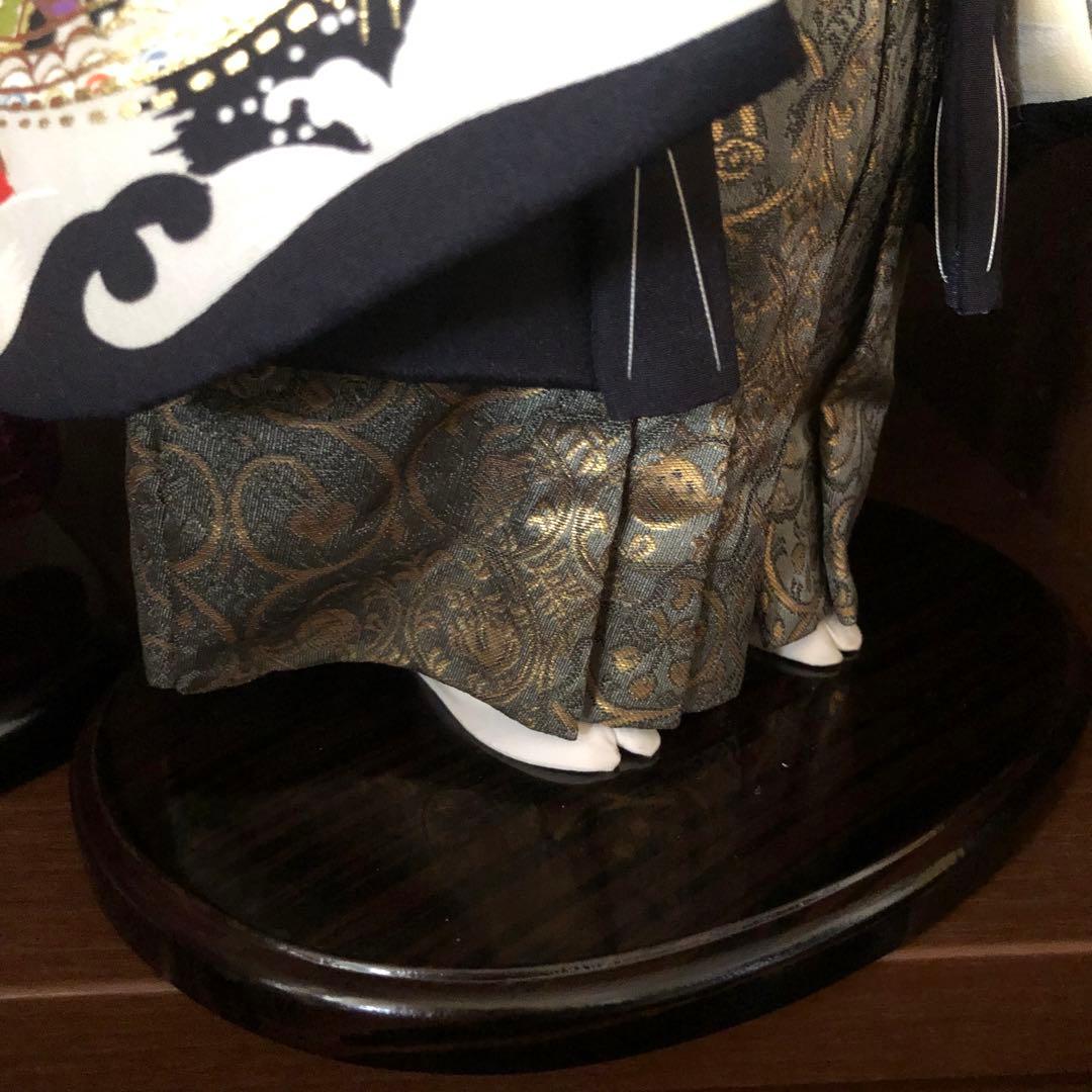 【中古品】年内セール　ペア市松人形　東京久月　正絹衣装　ドール