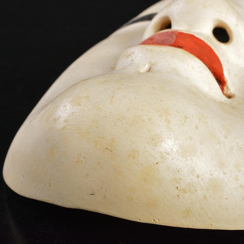 能面　能楽　雅楽　木彫　小面　在銘　C　R6871