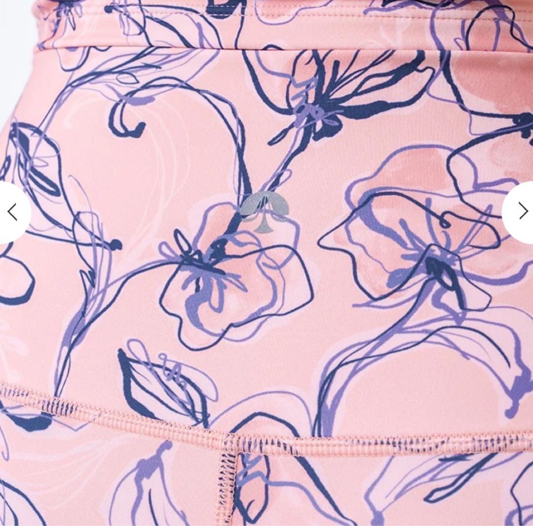 SUKALAフラワープリントピンクレギンス　ヨガ　ヨガウェア　Lsize