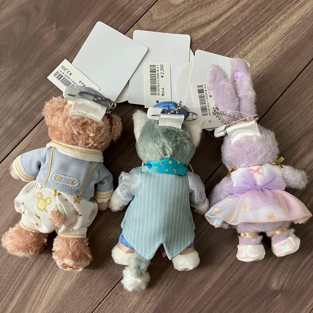 ダッフィー ステラルー　ジェラトーニ　ぬいぐるみバッジ　スターリードリームス