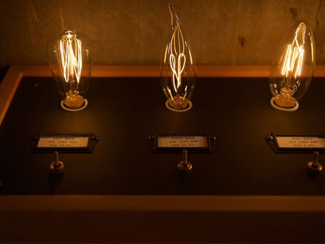 ライトバルブ ディスプレイ 9灯（E26 × 9）　什器