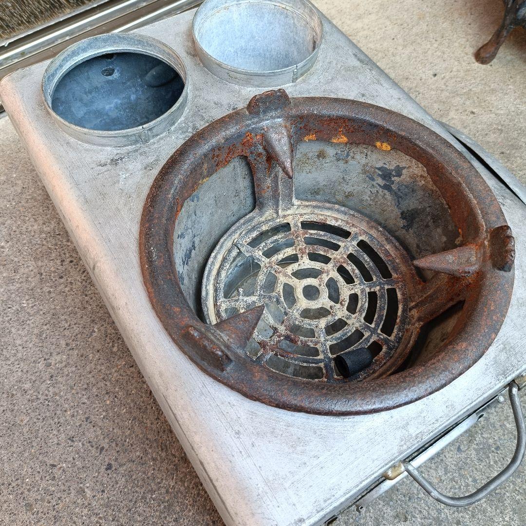 【当時物 貴重】 特許 キネンコンロ 持ち手付 状態良 酒燗器